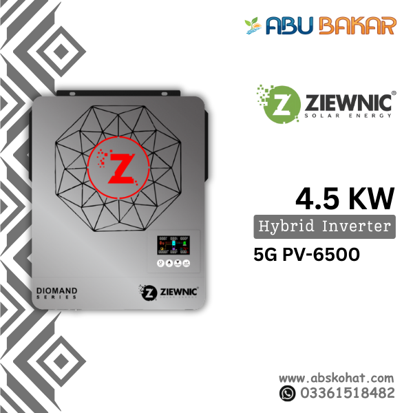 Ziewnic 4.5KW Hybrid Inverter – 5G PV-6500 (Diamond Series)