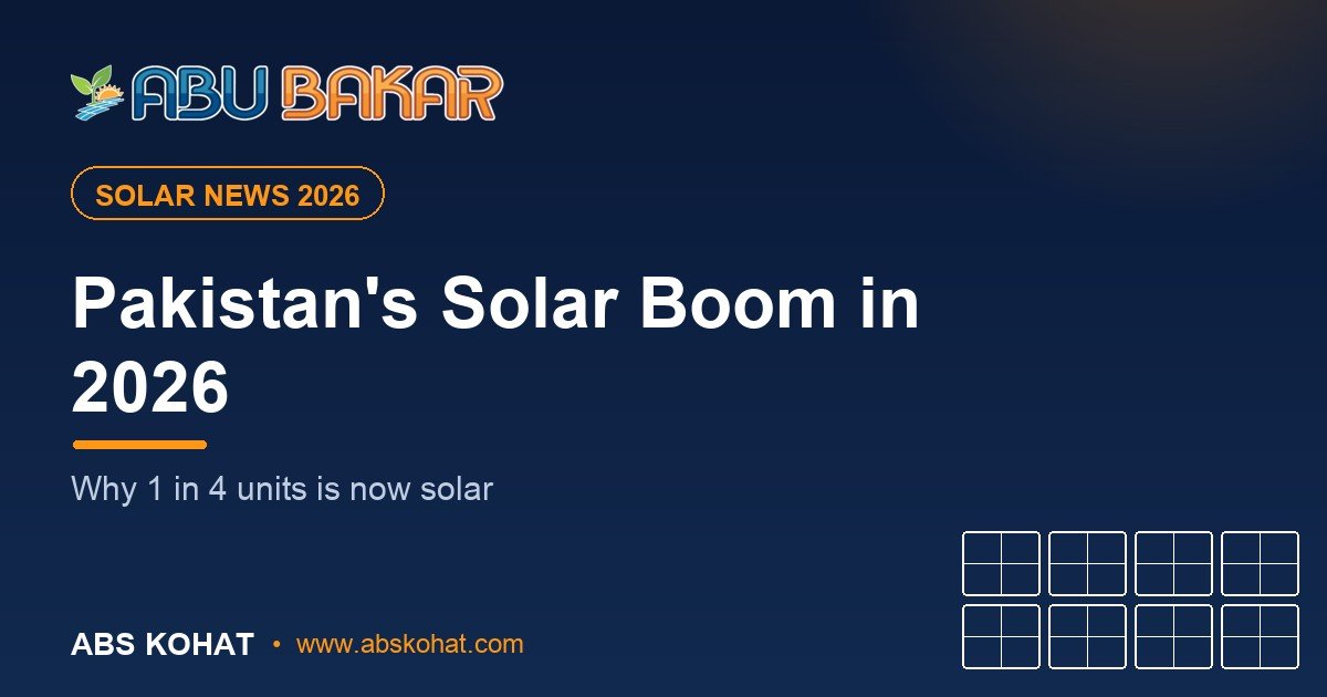 Pakistan's Solar Boom in 2026: Why Everyone Is Switching (Should You?)